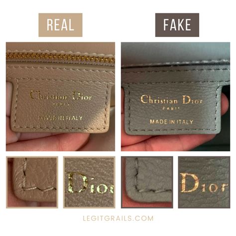 dior caro fake vs real|genuine Dior logo.